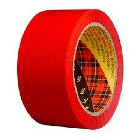 Scotch® PP Verpackungsklebeband 371, Rot, 50 mm x 66 m, 0.048 mm