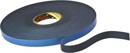 3M™ Doppelseitiges Klebeband mit Polyethylen Schaumstoffträger 9515B, Schwarz, 12 mm x 33 m, 1.5 mm