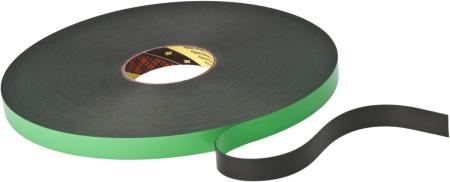 3M™ Doppelseitiges PE-Schaumstoff-Klebeband 9508BF, Schwarz, 1500 mm x 66 m, 0.8 mm