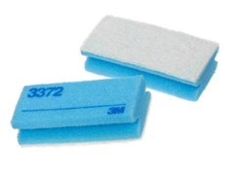 3M™ Scotch-Brite™ Reinigungsschwamm 3372, Blau / Weiß, 70 mm x 150 mm, 10 x 10 Stück / Karton