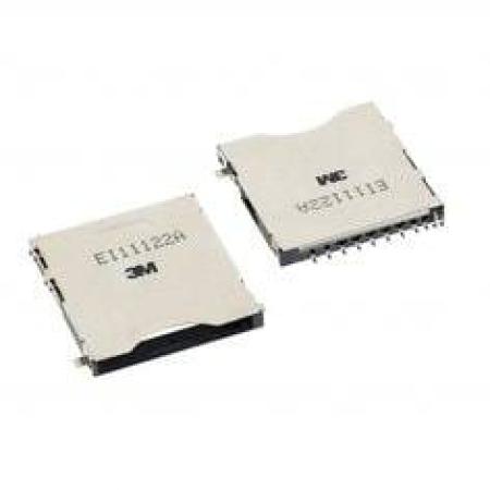 3M™ SD-RSMT-2-MQ-WF, SD Speicherkartenstecker, SMT, 90° abgewinkelt, SD Serie, 0,25 µm Au