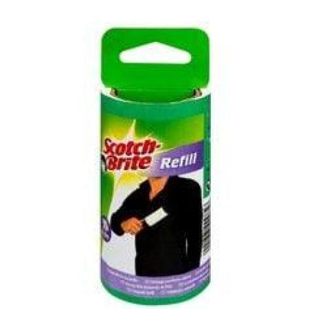 Scotch-Brite™ Ersatzrolle für Tierhaar-/ Kleider-Fusselroller 313562, Ersatzrolle à 30 Blatt