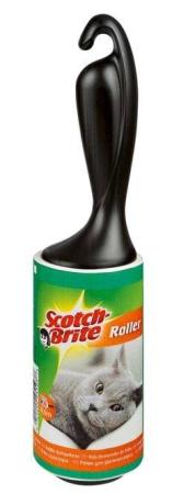 Scotch-Brite™ Tierhaar-Fusselroller 837R-30, Hohe Klebkraft, schonend zu Textilien, praktische Perforierung, 30 Blatt