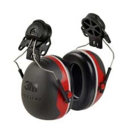 3M™ PELTOR™ Kapselgehörschützer, rot, Helmbefestigung, X3P3
