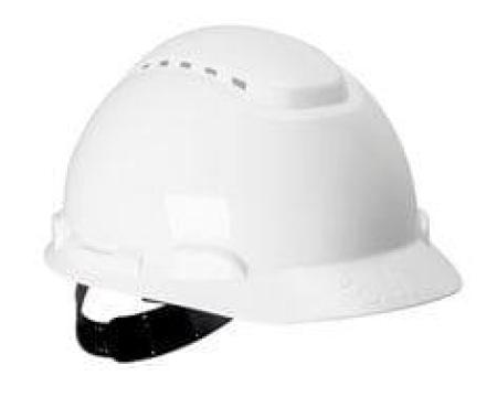 3M™ Schutzhelm H700-Serie H700CW in Weiß, belüftet, mit Pinlock und Kunststoffschweißband