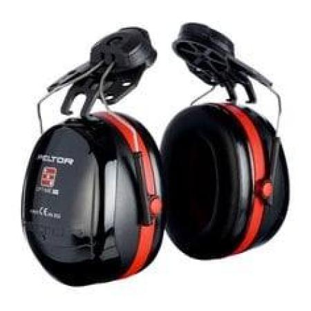 3M™ PELTOR™ Optime™ III Kapselgehörschützer, 34 dB, schwarz/rot, Helmbefestigung, H540P3H-413-SV