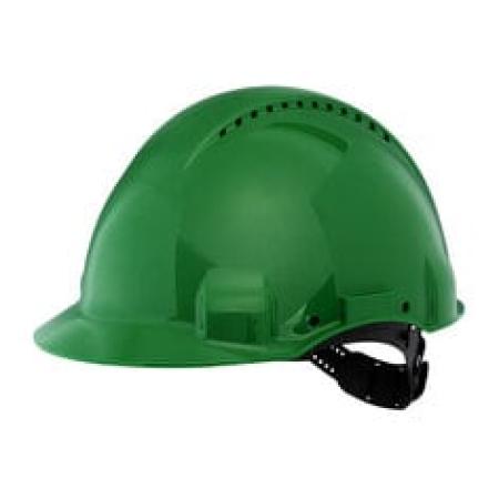 3M™ Schutzhelm, Uvicator, Pinlock-Verschluss, belüftet, Kunststoffschweißband, Grün, G3000CUV-GP