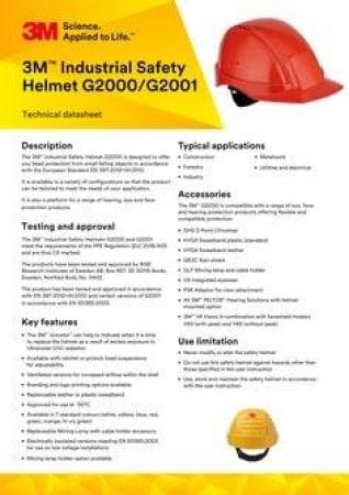 3M™ Schutzhelm, Uvicator, Ratsche, Belüftet, Weiß, G2000NUV-VI