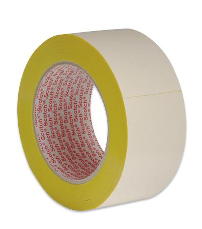 3M™ Doppelseitiges Teppich-Klebeband 9195, Gelb, 50 mm x 25 m, 0.13 mm