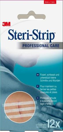 3M™ Steri-Strip™ Wundverschlussstreifen, 1541NP-12, 6mm x 75mm, 12 x 3 Streifen/Packung