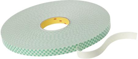 3M™ Doppelseitiges Urethanschaum-Klebeband 4032, Weiß, 15 mm x 66 m, 0.8 mm