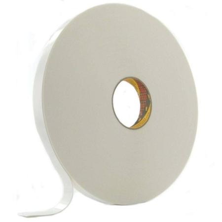 3M™ Doppelseitiges Synthetik-Klebeband 4430P, Weiß, 12 mm x 66 m, 0.8 mm