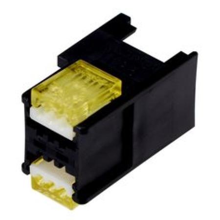 3M™ Mini-Clamp Buchsenstecker, Serie 373, 37306-3122-0W0 FL 100, Schwarz/Gelb, 100 ea/Case