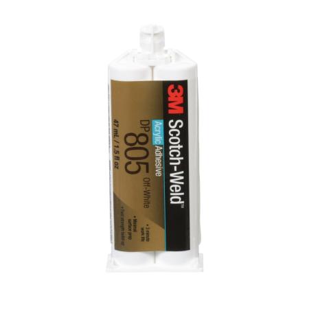 3M™ Scotch-Weld™ 2-Komponenten-Konstruktionsklebstoff auf Acrylatbasis DP805, Off-White, 48.5 ml