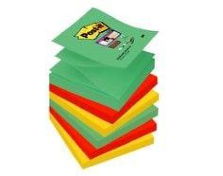 Post-it® Super Sticky Z-Notes, Marrakesch Collection, 6 Blöcke, 76 x 76 mm, 100% PEFC SGSCH-PEFC-COC-110078