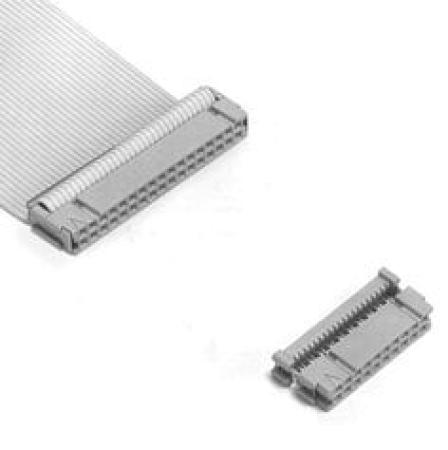 3M™ 3421-H600, Buchsenstecker für die Kabelmontage, 20-pol, 3000 Serie, 2,54 mm, 0,76 µm Au, Grau
