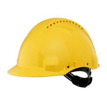 3M™ Schutzhelm, Uvicator, Pinlock-Verschluss, belüftet, Kunststoffschweißband, Gelb, G3000CUV-GU