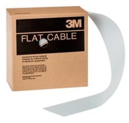3M™ 3801/64, Flachbandkabel, 64-polig, 3801 Serie, Litzenleiter, 1,27 mm, Grau, 30,5 m/Rolle