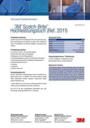 3M™ Scotch-Brite™ Hochleistungs-Mikrofasertuch 2011, Rot, 32 x 36 cm, 50 Stück / Karton