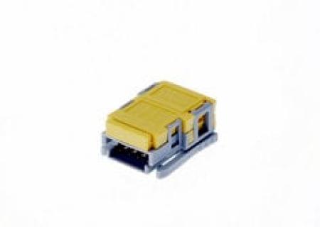 3M™ 38104-F020-H00 FL, Stecker für die Kabelmontage, Link, 04-polig, 381 Serie, 2,54 mm, 0,508 µm Au, Gelb