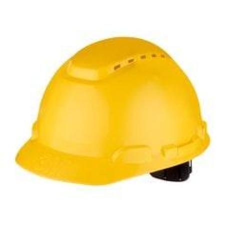 3M™ Schutzhelm H700-Serie H700CY in Gelb, belüftet, mit Pinlock und Kunststoffschweißband