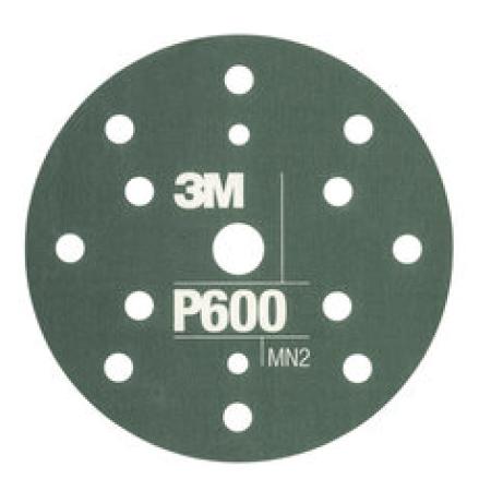 3M™ Hookit™ Flexible Schleifscheibe 270J, 150 mm, 15-fach gelocht, P600, 34419