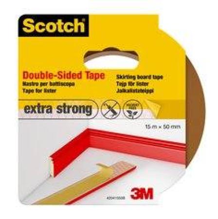 Scotch® Sockelleisten-Befestigung 42041550, 50 mm x 15 m, braun, 1 Rolle Klebeband