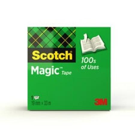Scotch® Magic™ Unsichtbares Klebeband, 1 Rolle, 19 mm x 33 m