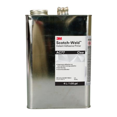 3M™ Scotch-Weld™ Primer für Cyanacrylat-Klebstoffe auf Heptanbasis AC 77, Klar, 1 l