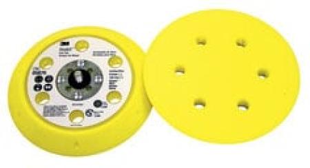 3M™ Hookit™ Standard Stützteller, gelb, 150 mm, 6-fach gelocht