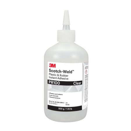 3M™ Scotch-Weld™ Cyanacrylat-Klebstoff für Kunststoffe und Elastomere PR100, Transparent, 50 g