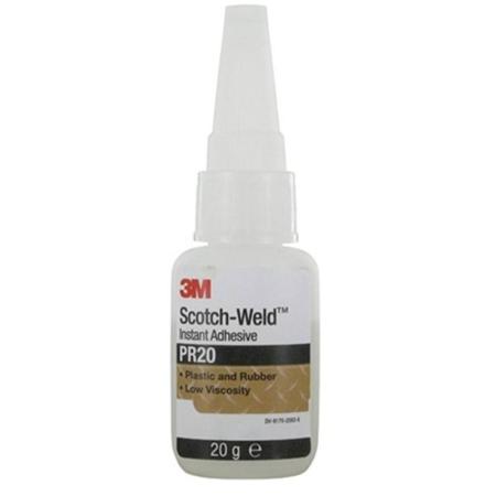 3M™ Scotch-Weld™ Cyanacrylat-Klebstoff für Kunststoffe und Elastomere PR20, Klar, 20 g