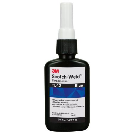 3M™ Scotch-Weld™ Anaerober Klebstoff zur Schraubensicherung TL43, Blau, 250 ml