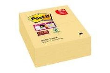 Post-it® Super Sticky Notes  654S18+6, 76 x 76 mm, Gelb, 24 Blöcke à 90 Blatt