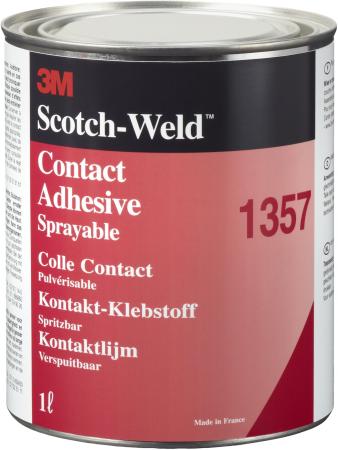 3M™ Lösemittelklebstoff auf Polychloroprenbasis 1357, Gray-Green, 1 L