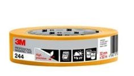 3M™ Malerabdeckband 244, 30 mm x 50 m, 1 Rolle/Packung