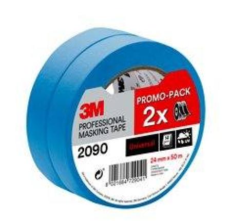 Scotch® Super Malerabdeckband 2090 für glatte Oberflächen, 2 Rollen, 24 mm x 50 m