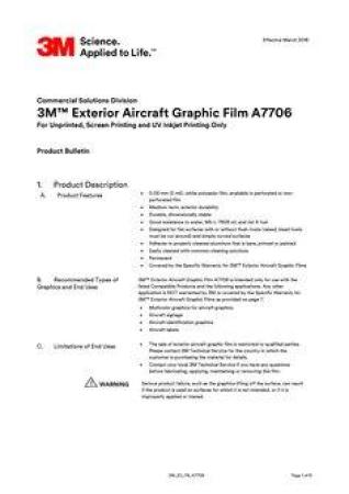 3M™ Perforierte Flugzeugfolie A7706 (1,22m x 45,7m)