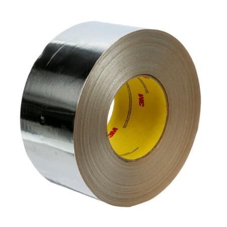 3M™ Venture Tape™ Aluminum Foil Tape 1520CW, Silver, 63.5 mm x 45.7 m, 3.2 mil, 20 rolls per case