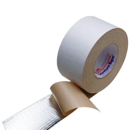 3M™ Venture Tape™ Metal Building Facing Tape 1551CW, White, 72 mm x 45.7 m, 16 rolls per case