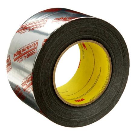 3M™ Venture Tape™ UL181B-FX Polypropylene Duct Tape 1599B, Silver, 72 mm x 109.7 m, 3 mil, 16 rolls per case