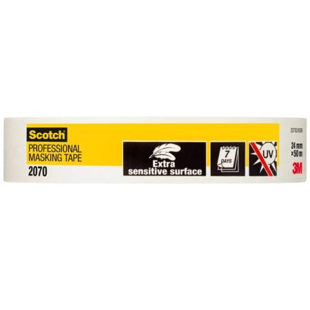 3M™ Tapetenabdeckband 2070, 1 Rolle, 24 mm x 50 m