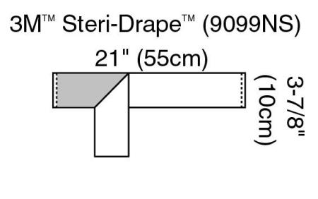 3M™ Steri Drape™ OP Tape, 9099NS, 10 cm x 55 cm, 250 Stück / Packung