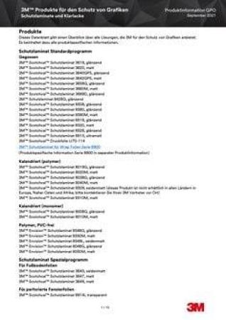 3M™ Scotchcal™ Glänzendes Schutzlaminat 8018G, 1372 mm x 50 m
