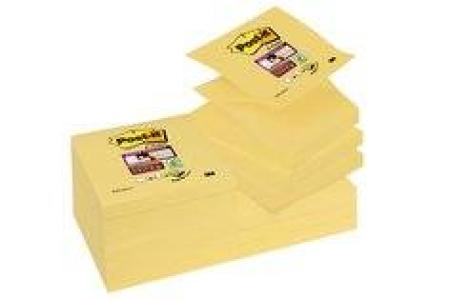 Post-it® Super Sticky Z-Notes Promotion R330SP12, 12 Blöcke à 90 Blatt zum Vorteilspreis, Gelb, 76 x 76 mm