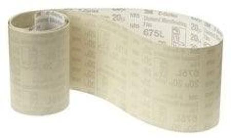 3M™ Diamond Microfinishing Film Band 675L, 100,0 mm x 2500 mm, 5 Mil, Alox, 20 Micron