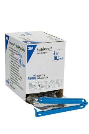 3M™ Scotchcast™ Quick Step Splint, doppelseitig gepolsterte Schiene, 74004Q, 10,1 cm × 4,5 m, 2 Rollen/Packung
