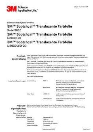 3M™ Scotchcal™ Transluzente Farbfolie 3630-127 Leuchtendblau, 1220 mm x 50 m