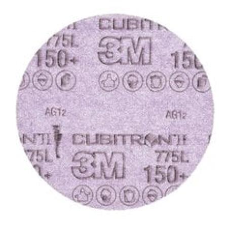3M™ Cubitron™ II Hookit™ Filmscheibe 775L, 125 mm, 150+, ungelocht