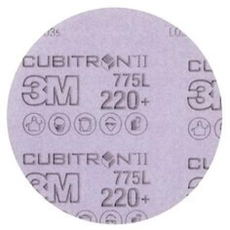 3M™ Cubitron™ II Hookit™ Filmscheibe 775L, 125 mm, 220+, ungelocht